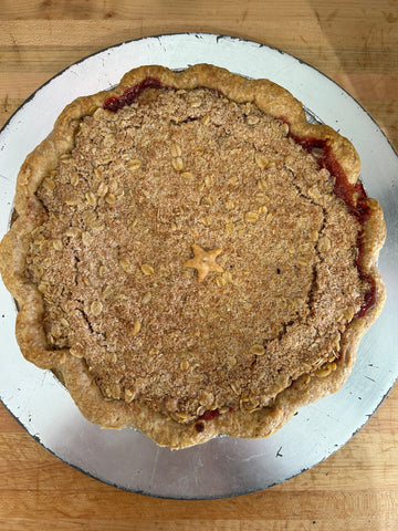 Strawberry Oat Pie